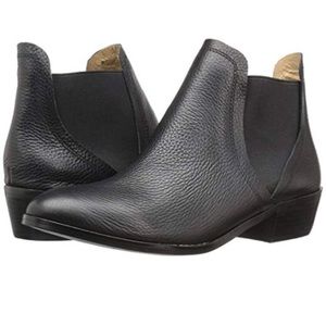 Splendid real leather black ankle booties - henri